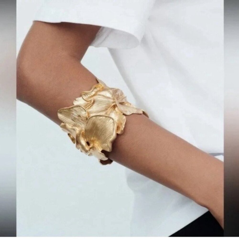 Zara floral maxi armbands bracelet 2024